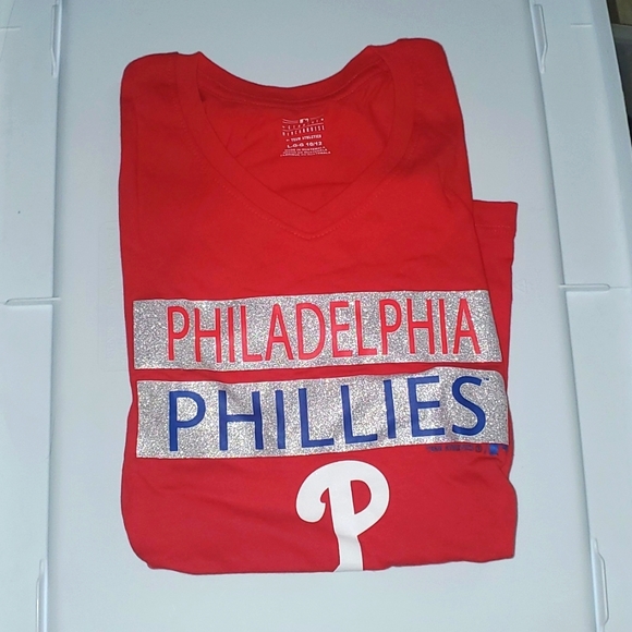 PHILLIES TSHIRT RED OCTOBER - Picture 1 of 3